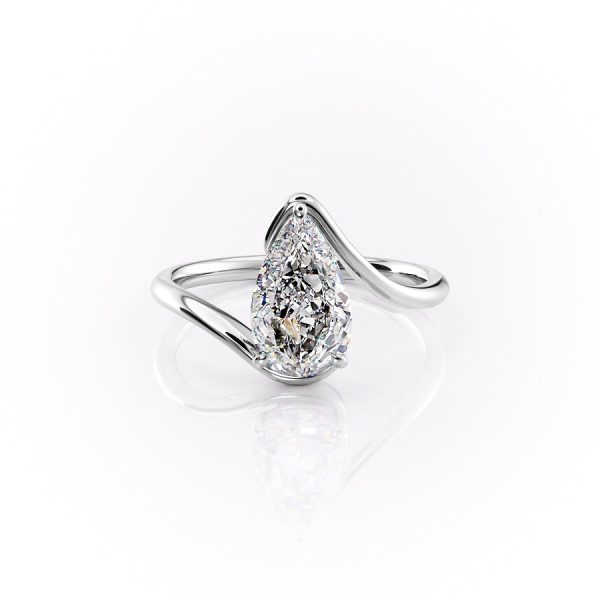 The Skyler Set With A 1 Carat Pear Lab Diamond Hot on Sale