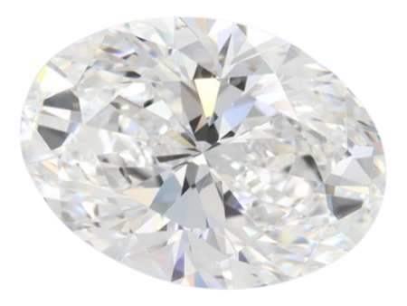 3.59 Carat D VVS1 Oval Lab Diamond Hot on Sale