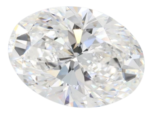 3.59 Carat D VVS1 Oval Lab Diamond Hot on Sale