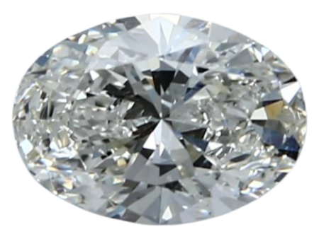 1.51 Carat F VVS2 Oval Lab Diamond For Discount