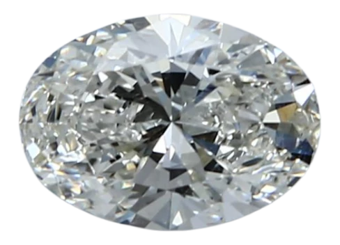 1.51 Carat F VVS2 Oval Lab Diamond For Discount