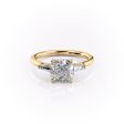 The Baguettes Megan Set With A 4 Carat Cushion Moissanite Discount