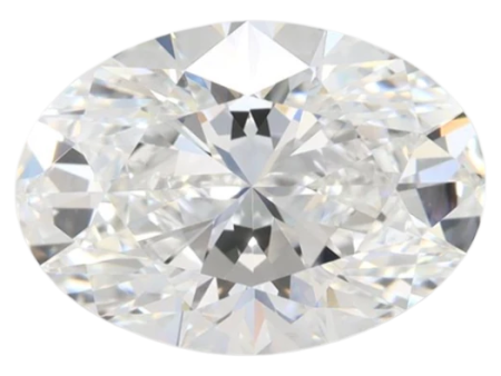 3.09 Carat F VVS1 Oval Lab Diamond For Cheap