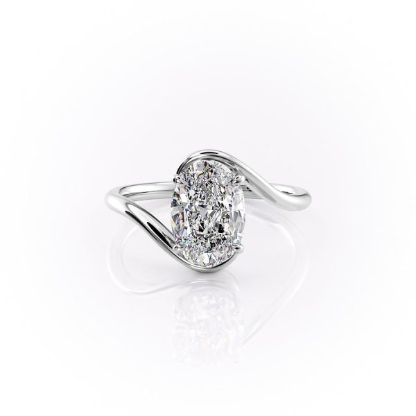 The Skyler Set With A 2.5 Carat Oval Lab Diamond Online Hot Sale