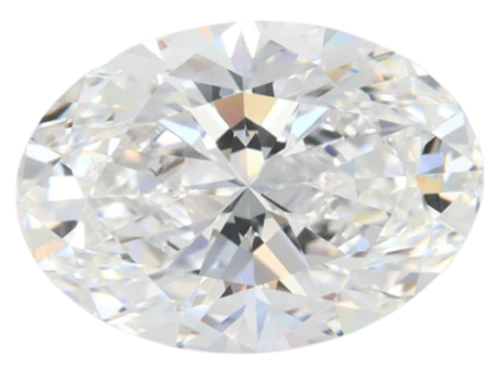 4.52 Carat D IF Oval Lab Diamond Online now