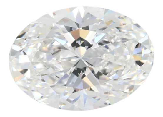 4.52 Carat D IF Oval Lab Diamond Online now