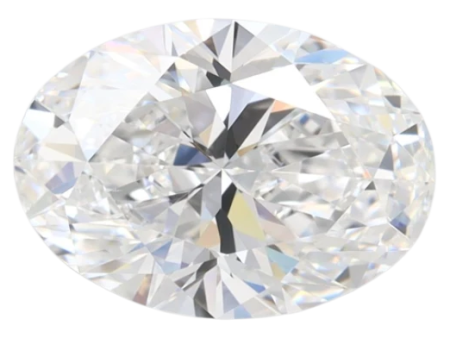 2.61 Carat D VVS1 Oval Lab Diamond Cheap