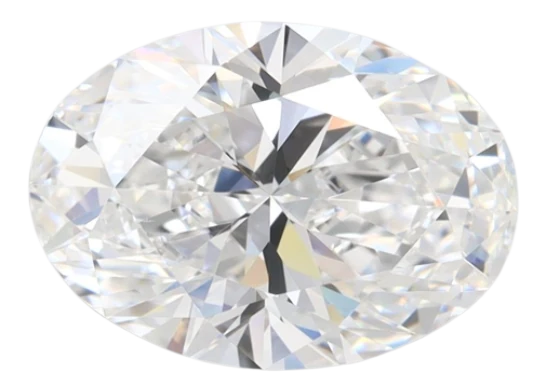 2.61 Carat D VVS1 Oval Lab Diamond Cheap