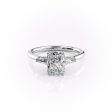 The Baguettes Megan Set With A 2.5 Carat Radiant Moissanite Cheap