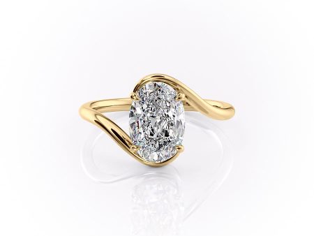 The Skyler Set With A 2.5 Carat Oval Lab Diamond Fashion