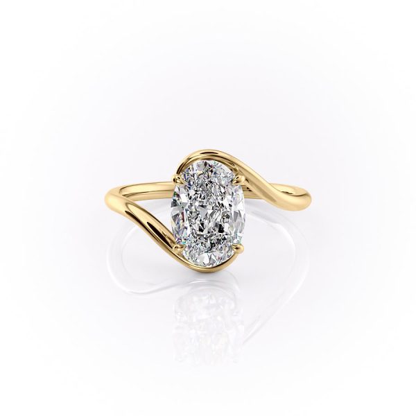 The Skyler Set With A 2.5 Carat Oval Lab Diamond Fashion