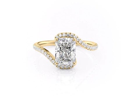 The Pave Skyler Set With A 1.5 Carat Radiant Moissanite Online