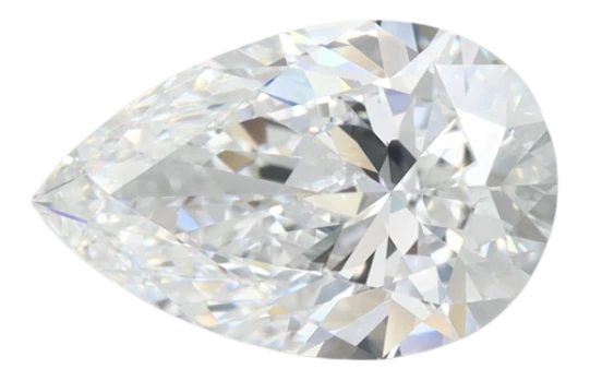 2.91 Carat D VVS1 Pear Lab Diamond Hot on Sale