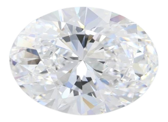 2.57 Carat D VVS1 Oval Lab Diamond on Sale