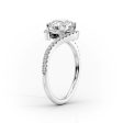 The Pave Skyler Set With A 5 Carat Emerald Moissanite Fashion