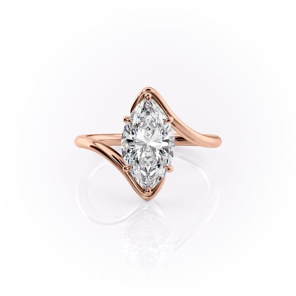 The Skyler Set With A 2.5 Carat Marquise Lab Diamond Cheap