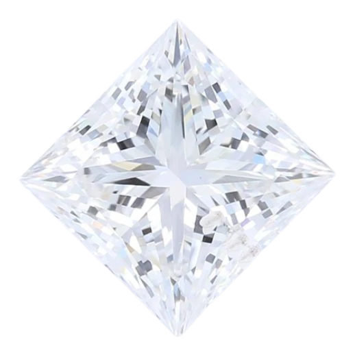 1.62 Carat F SI2 Princess Lab Diamond on Sale