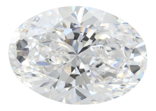 2.55 Carat D VVS1 Oval Lab Diamond Discount