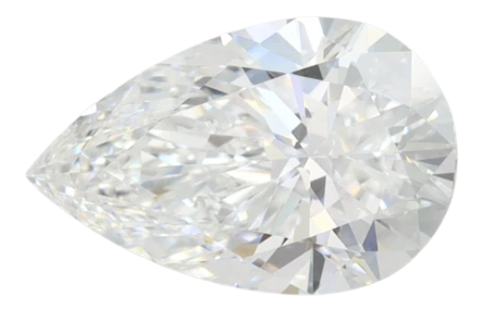 2.21 Carat D IF Pear Lab Diamond For Cheap