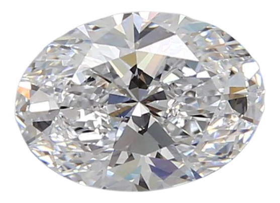 2.01 Carat D VVS1 Oval Lab Diamond For Discount