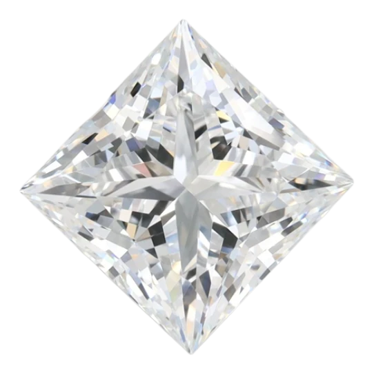 4.36 Carat D VVS2 Princess Lab Diamond Cheap