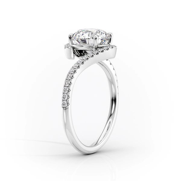 The Pave Skyler Set With A 4.5 Carat Pear Moissanite Online