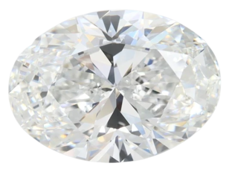 3.62 Carat E VVS1 Oval Lab Diamond For Discount