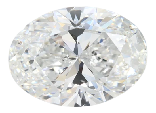 3.62 Carat E VVS1 Oval Lab Diamond For Discount