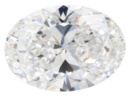 2.44 Carat D VVS2 Oval Lab Diamond Hot on Sale