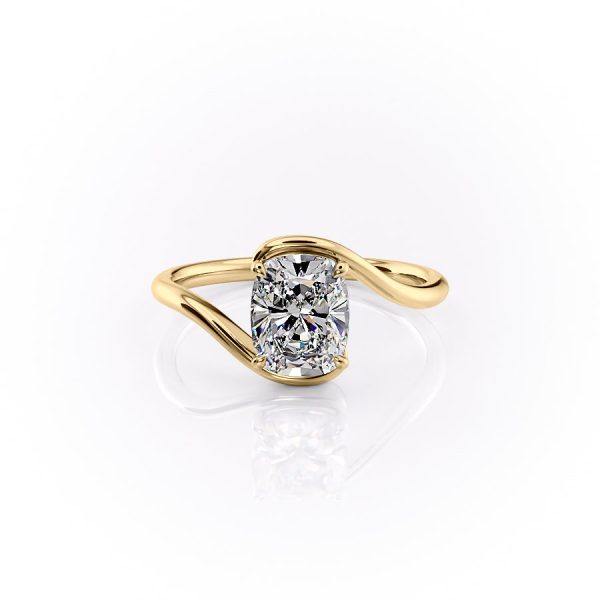 The Skyler Set With A 3.5 Carat Elongated Cushion Moissanite For Discount