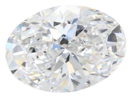 2.18 Carat D VVS1 Oval Lab Diamond For Cheap