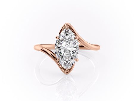 The Skyler Set With A 2 Carat Marquise Moissanite Online