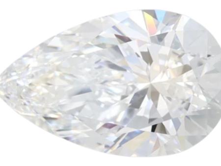 1.5 Carat E IF Pear Lab Diamond on Sale