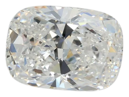 3.06 Carat D VS2 Elongated Cushion Lab Diamond For Discount