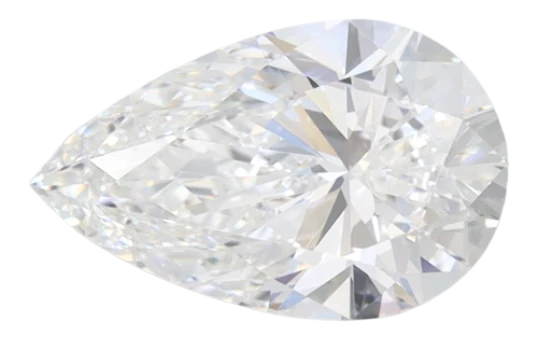 1.65 Carat D IF Pear Lab Diamond Fashion