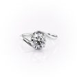 The Skyler Set With A 2.5 Carat Round Lab Diamond For Cheap