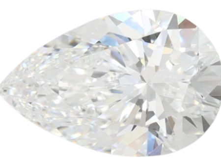 2.06 Carat D VVS1 Pear Lab Diamond on Sale