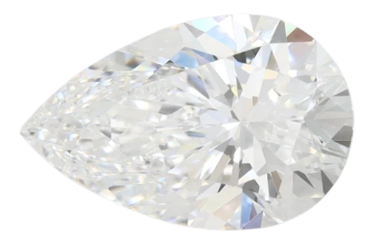 2.06 Carat D VVS1 Pear Lab Diamond on Sale