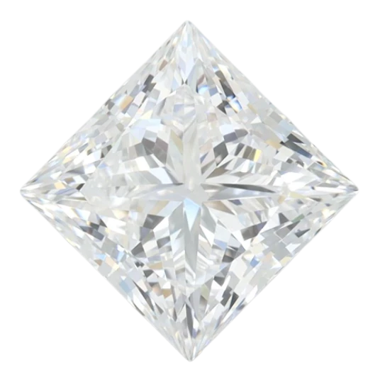 2.48 Carat D VVS2 Princess Lab Diamond on Sale