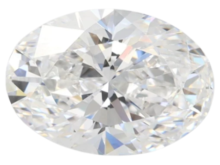 2.58 Carat E IF Oval Lab Diamond on Sale