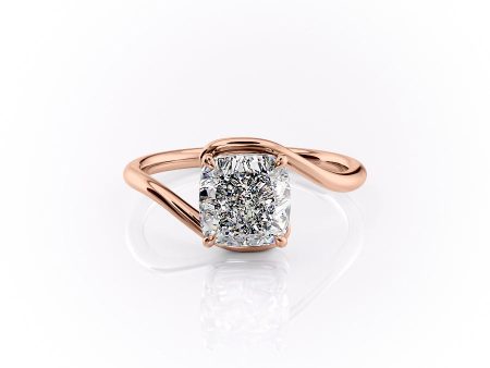 The Skyler Set With A 2 Carat Cushion Lab Diamond Hot on Sale