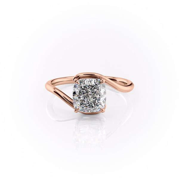 The Skyler Set With A 2 Carat Cushion Lab Diamond Hot on Sale