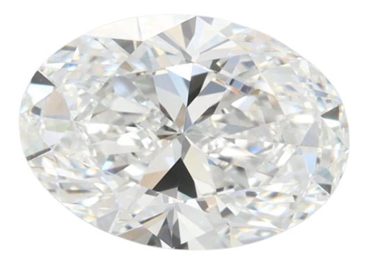 2.59 Carat D VVS1 Oval Lab Diamond Cheap