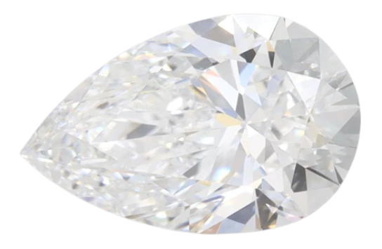 2.05 Carat D VVS1 Pear Lab Diamond For Sale