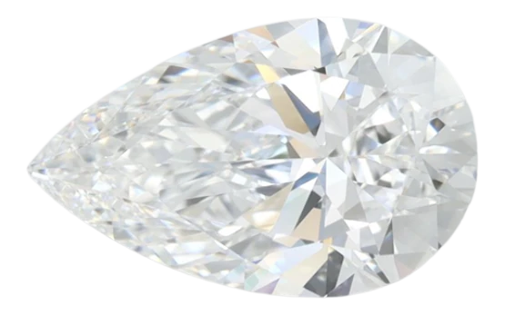 2.03 Carat D IF Pear Lab Diamond Fashion