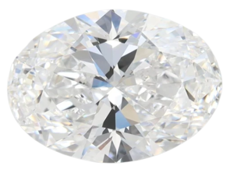 2.43 Carat D VVS1 Oval Lab Diamond Discount