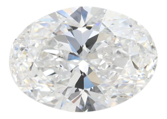 2.43 Carat D VVS1 Oval Lab Diamond Discount