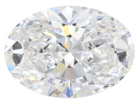 1.54 Carat D VVS1 Oval Lab Diamond Cheap