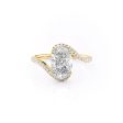 The Pave Skyler Set With A 4.5 Carat Oval Moissanite Online Sale