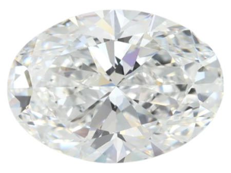 4.27 Carat E VVS1 Oval Lab Diamond Hot on Sale